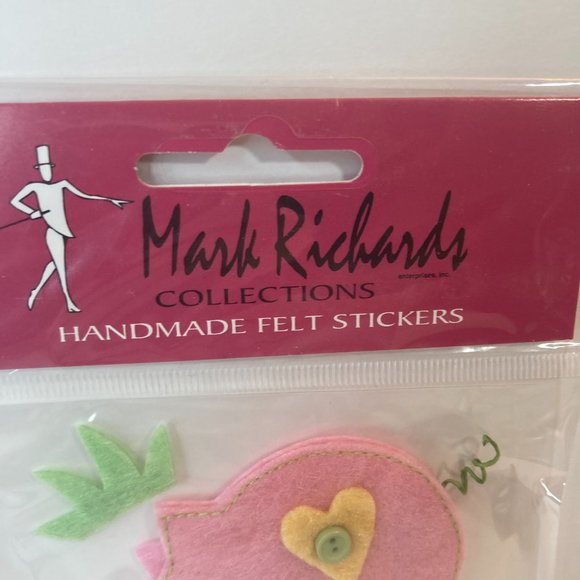 Scrapbook Embellishments Felt Stickers Flowers Pig Sheep Paper Crafts - Picture 5 of 13